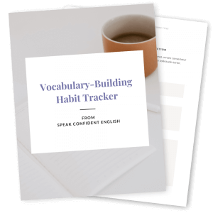 30-Day English Vocabulary Habit Tracker